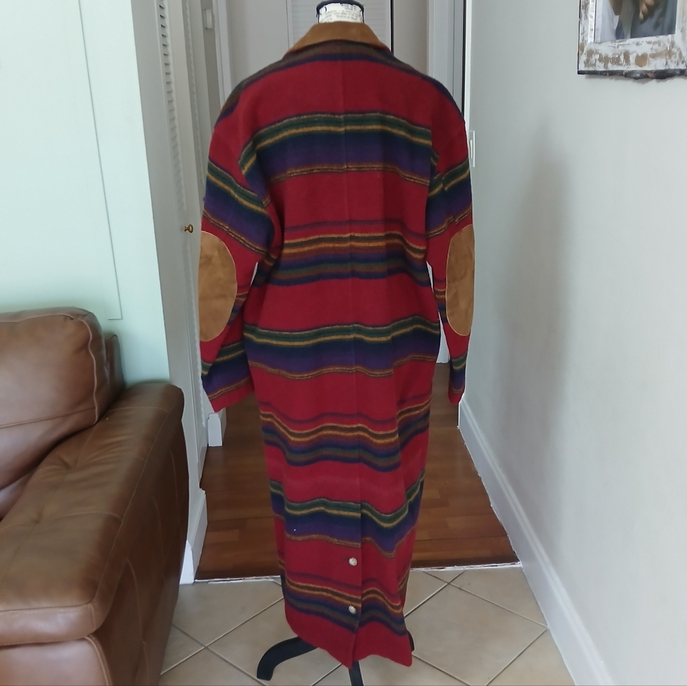 Vintage Woolrich Long Wool Southwestern‎ Blanket coat - Picture 7 of 12